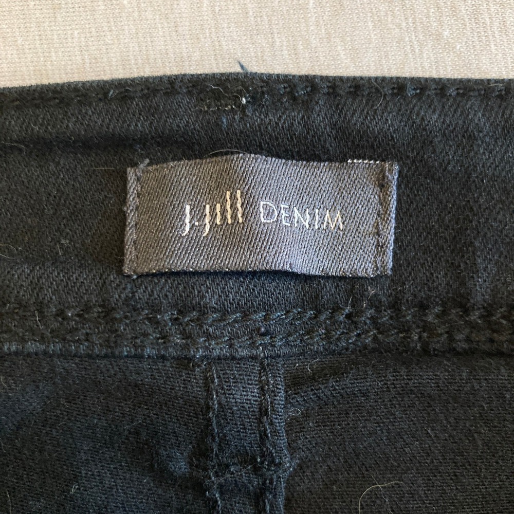 J.Jill Jeans Womens 12 (31x29) Black High-Rise Straight Leg Stretch WPT145141 - Picture 13 of 14